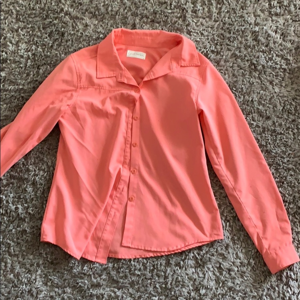 Girls button down long sleeve